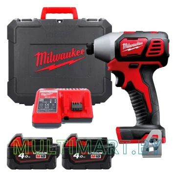 Винтоверт Milwaukee M18 BID-402C (с 2-мя АКБ 4 Ач, кейс)
